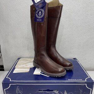 Rydale Women’s Haworth Tall Leather Country Boots – Brown